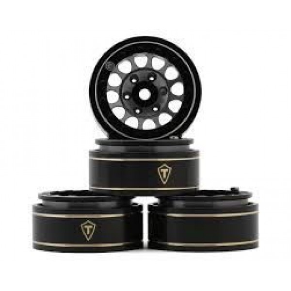 Treal Hobby Type I 1.0" Classic 12-Spoke Beadlock Wheels (Gray) (4) (27.2g)