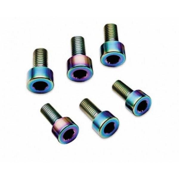 Trinity Oil Slick Titanium Screw Kit, (X-factor Motors) (6)