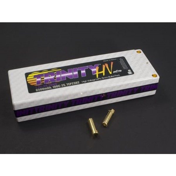 Trinity 2S 7.4v 6500mah 100C, with 5mm Bullets