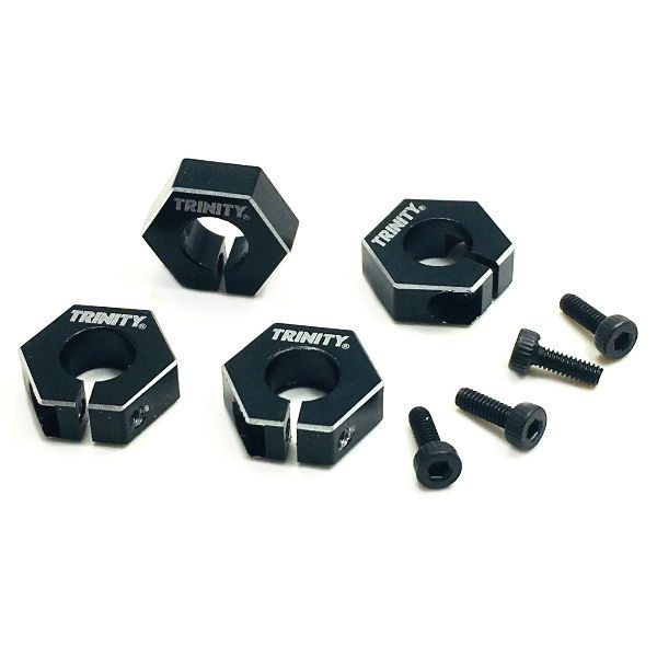 Trinity Aluminum EB410 Clamping Wheel Hex Set, Black. (4)