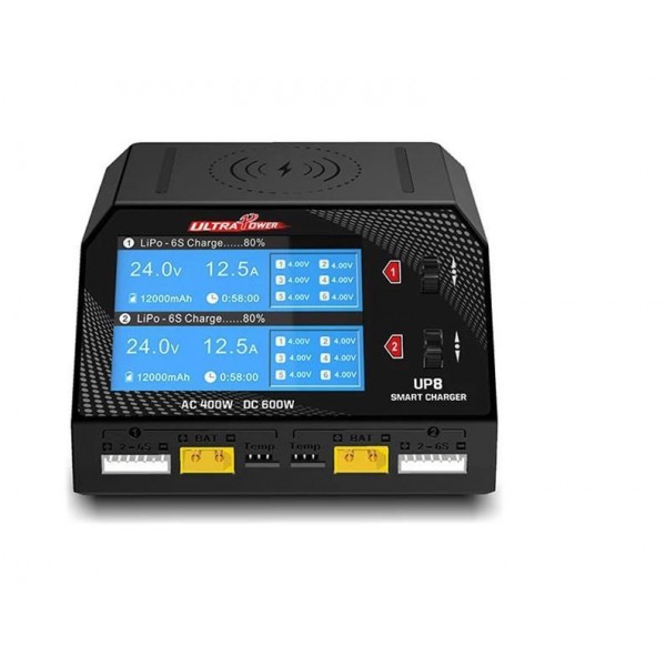 Ultra Power UP8 AC/DC 400/600W 16A x2 Dual Channel Battery Charger/ Tester