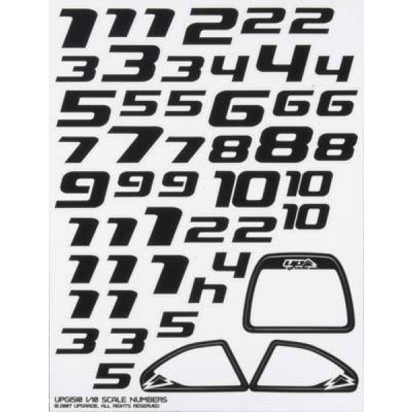 UPG1510 Factory Numbers 1/10 On Road Black