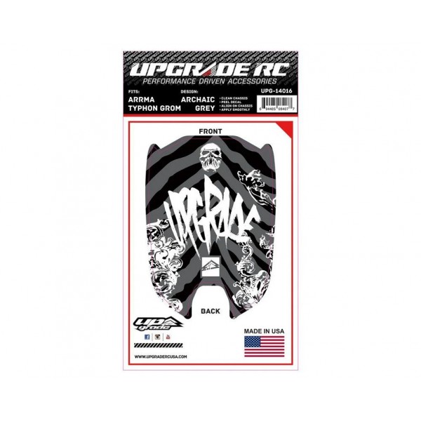 UpGrade RC Chassis Protector for Arrma Typhon Grom (Archaic Grey) (1)