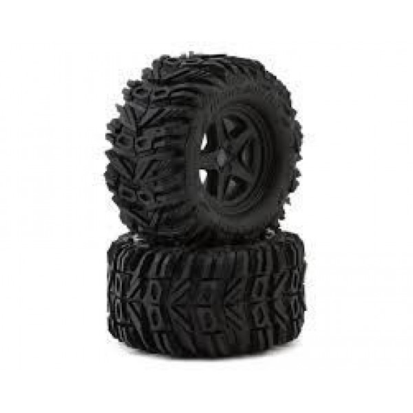UPGRADE RC Dirt Claw 2.8" Pre-Mounted All-Terrain Tires w/5-Star Wheels (2) (17mm/14mm/12mm Hex)