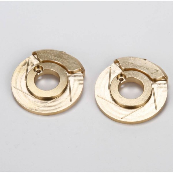 Vaterra Brake Caliper/Rotor Weight, Brass (Ascender) (2)