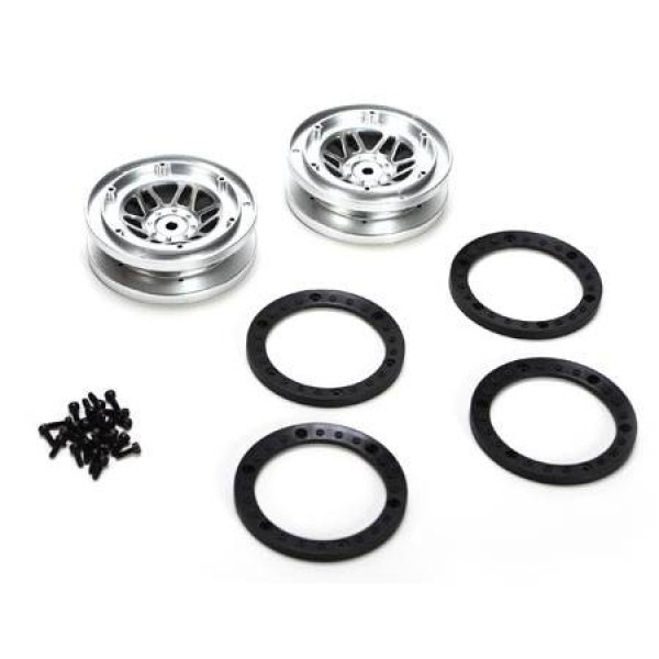 Vaterra Beadlock Wheels with Rings (Twin Hammers) (2)