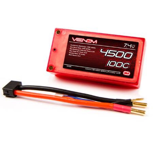 Venom LiPo Battery 4500mAh 100C 7.4V (2S)