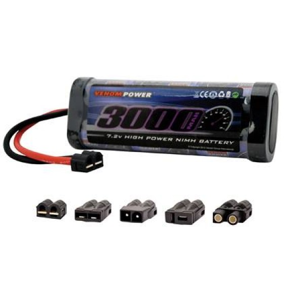 Venom NiMH Stick Battery 3000mAh 7.2V (6S) with Universal Connector