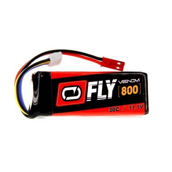 Venom LiPo Pack Battery 800mAh 30C 11.1V (3S) with JST Connector