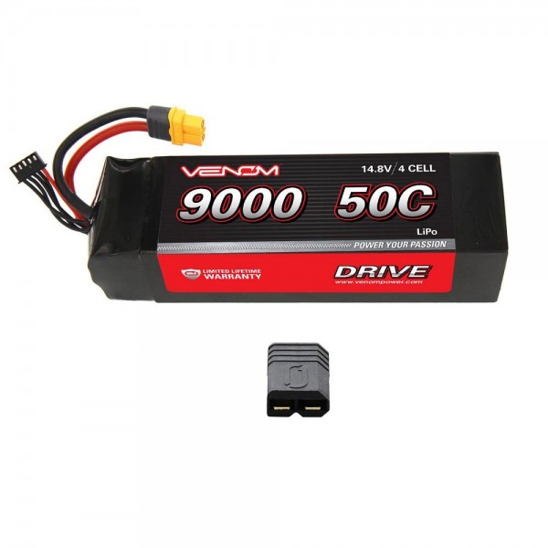 Venom DRIVE 14.8V 9000mAh 50C 4S LiPo Battery with UNI 2.0 Plug