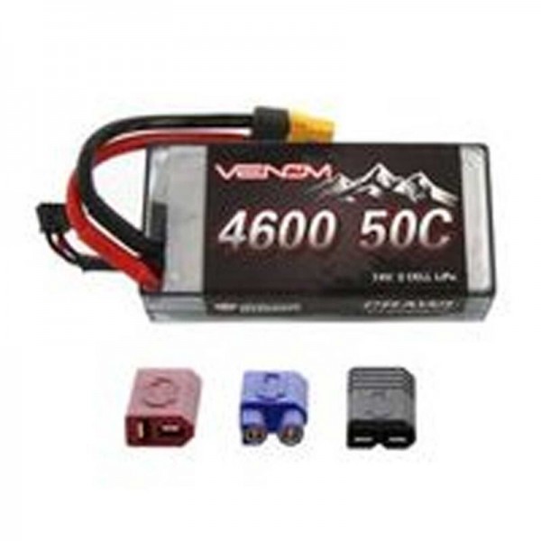 Venom 7.4V 4600mAh 2S 50C Crawler Lipo Shorty Hardcase Battery with UNI 2.0 Plug