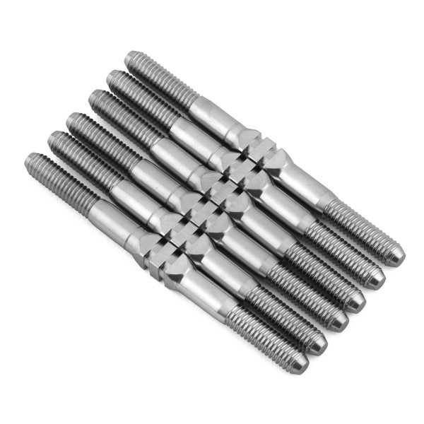 Whitz Racing Products Hypermax RC10B6.4/B6.4D Titanium Turnbuckle Kit, 3.5mm (Silver) (6)