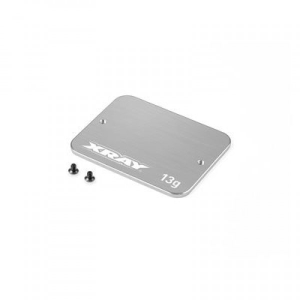 XRAY STAINLESS STEEL WEIGHT UNDER SERVO FOR 1-PIECE CHASSIS 13G