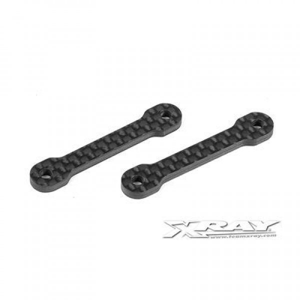 XRAY X10 GRAPHITE 2.5MM MOUNTING PLATE RISERS (2)