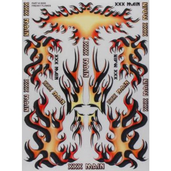 S005 Sticker Sheet Freaky Flames