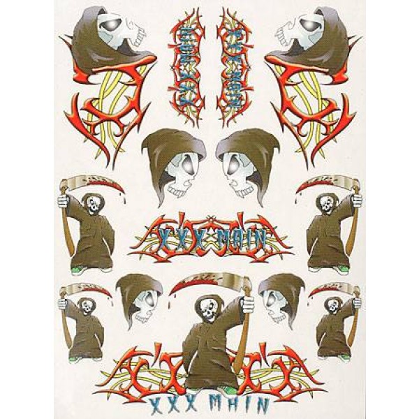 S019 Sticker Sheet Tribal Death