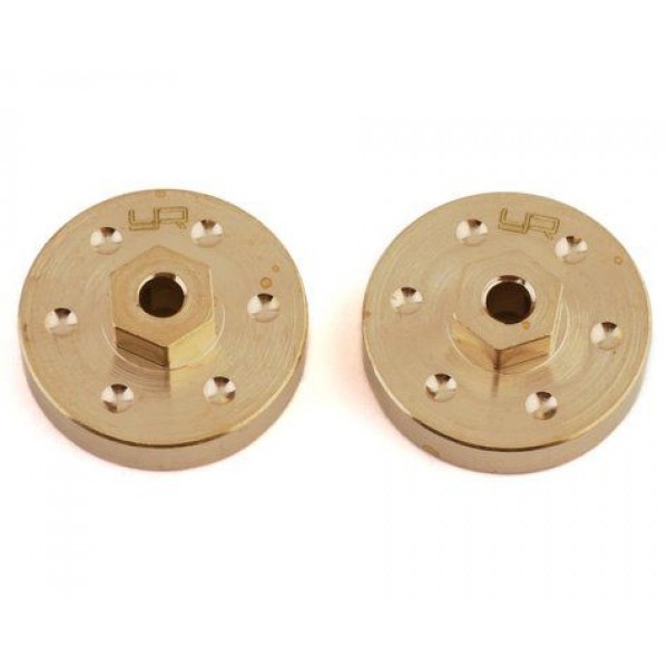 Yeah Racing Brass Wheel Hex Hubs, 13.5g (SCX24) (2)