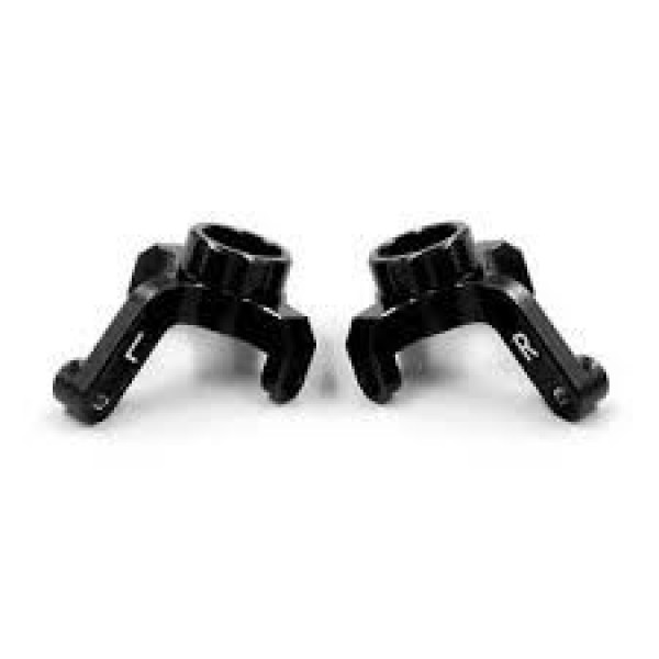 Yeah Racing Losi Micro-B Aluminum Front Steering Knuckle Set (Black) (2)