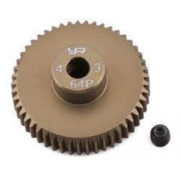 Yeah Racing 64P Hard Coated Aluminum Pinion Gear (47T)