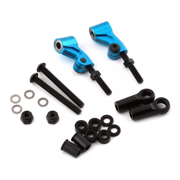 Yeah Racing Aluminum Front/Rear TT-02 RWD Upper Suspension Arm, Blue