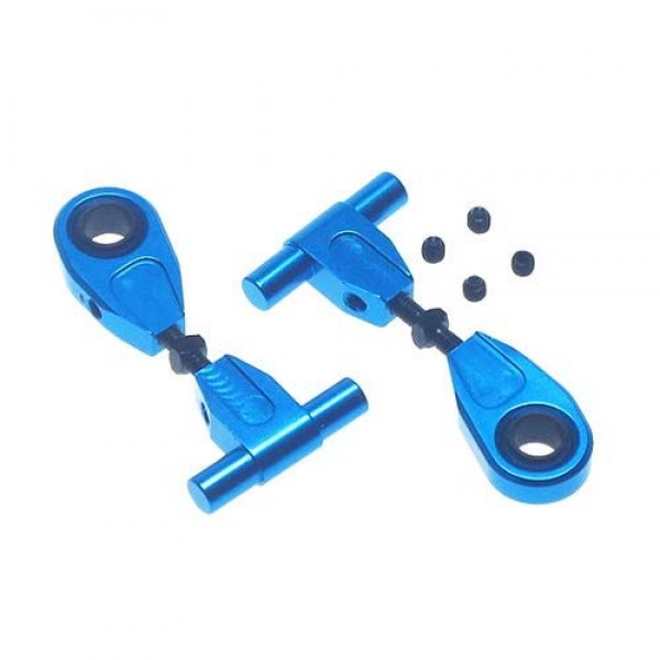 Yeah Racing Tamiya TT-02 Aluminum Upper Front Suspension Arm (Blue) (2)