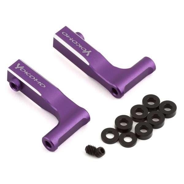 Yokomo YD-2 Aluminum Front Upper L-Arm Kit, Purple