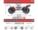 Arrma 1/8 Kraton 4X4 6S BLX V6 Monster Truck RTR, Blue/Pink