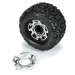 Duratrax Ripper 3.8" Chrome Clip-Lock Wheel Face, Chrome (2)