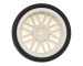 Gravity RC G-Spec Type C Touring Car Tires GT Edge Wheel, White (4)