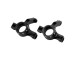 Hot-Racing Micro-B Aluminum Front Steering Knuckles, Black (2)