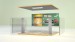 PN Racing 1/28 Realistic 4 Parking Space Car Garage