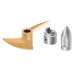 Power Hobby SS Prop Set Bullet with Brass Nut Drive Dog, 42x60mm (M41, Spartan)