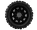 Pro-Line Front and Rear Pre-Mounted Trencher Tires with 24mm Hex, 5.7" (Black) (2)