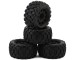 Pro-Line Badlands MX 1/18 Pre-Mounted Monster Truck Tire Set, 12mm Hex (Black) (4)