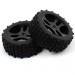 Redcat Racing Rampage XB Mounted Glued Tires/Wheels, 42mm Offset (2)