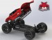 Blackout XBE 1/10 Scale 4WD Brushed Monster Buggy, red