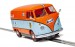 Scalextric 1/32 Volkswagen Panel Van, Gulf, with Working Lights.