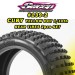 Sweep Racing Yellow Compound 2.2 4WD CUBY Front Buggy Turf Tires with Inserts (2)