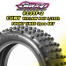 Sweep Racing Yellow Compound 2.2 4WD CUBY Front Buggy Turf Tires (2)