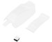 Team Losi Micro-B Buggy Body with Wing & Decals, Clear