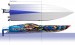 Spartan 1/10 Brushless Electric 36" Race Boat, blue