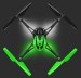 LaTrax Alias Quad Rotor Helicopter, RTF with 2.4GHz radio, GREEN