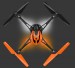 LaTrax Alias Quad Rotor Helicopter, RTF with 2.4GHz radio, ORANGE