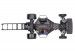 Traxxas Mustang Drag Slash Heavy Duty 1/10 Brushless Drag Car, Black