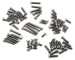 Whitz Racing Products Hyperlite TLR 22X-4 Titanium Upper Screw Kit, Silver (2.5mm Deep Socket)