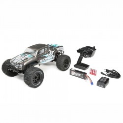 ECX RC Ruckus 1 10 2WD Brushless Monster Truck with LiPo Silver ECX03314 Cars Trucks Larry s Performance RC Online lprcs