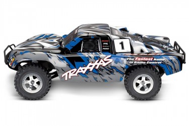 blue traxxas slash