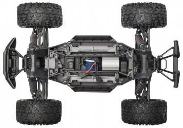 トラクサス Maxx WideMaxx イエロー＆レッドX RTR 1 / 10