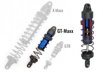 Amazon.com: Traxxas 2660 Hard-Anodized, PTFE-Coated Big Bore Shocks with  TiN shafts, Long (pair) : Toys & Games