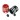 1UP Racing Heatsink Bullet Plug Grips, Black/Red (LowPro Bullet) (2)